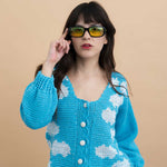 Suéter de tejido a crochet de Tazia